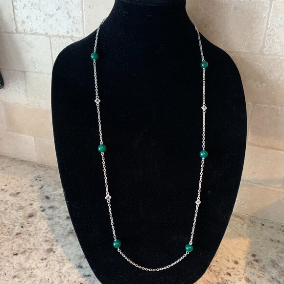 Judith Ripka Green Goddess 36" Necklace - Picture 2 of 13